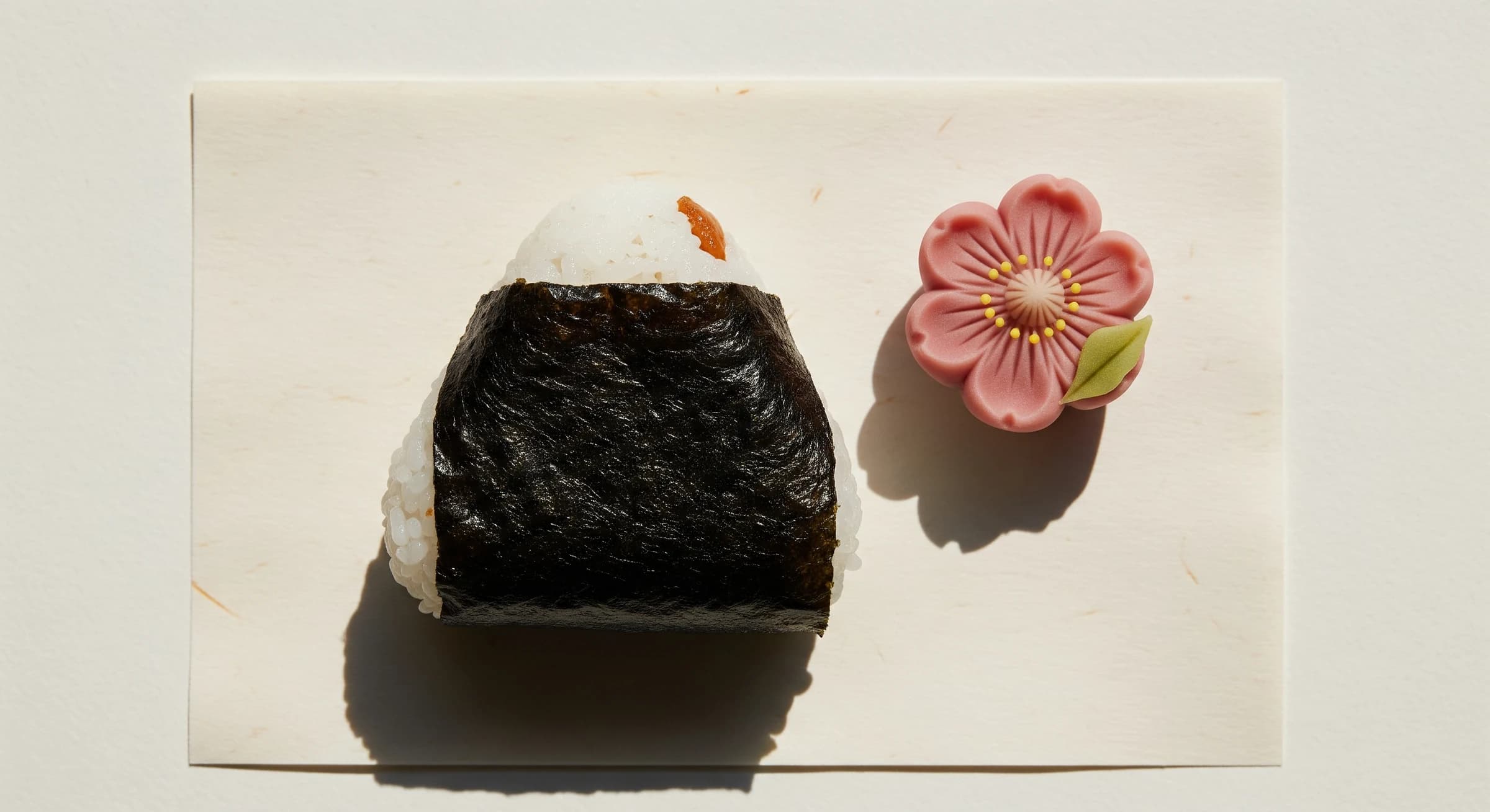 おにぎりと和菓子、自社事業の食